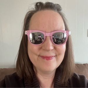 Pink Sunglasses with Retro frame UV 400